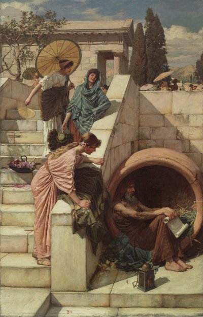 Diogenes ، 1882 بواسطة جون وليام ووترهاوس