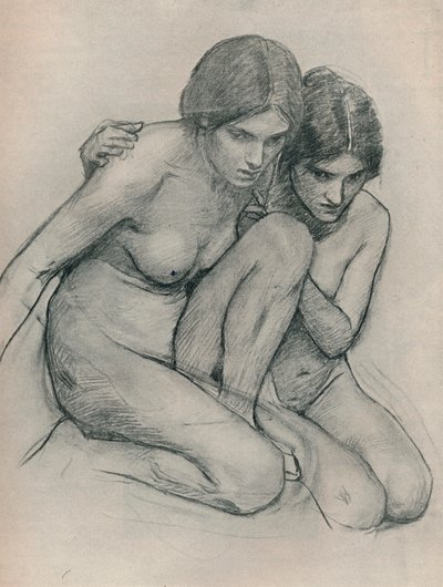 دراسة الحوريات العثور على رأس أورفيوس ، c1899 بواسطة جون وليام ووترهاوس