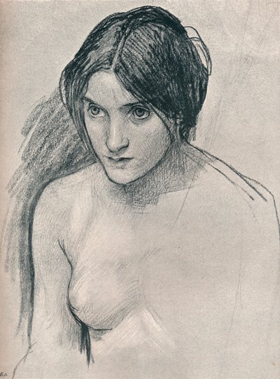 دراسة للرسم هيلاس والحوريات ، ج 1896 بواسطة جون وليام ووترهاوس