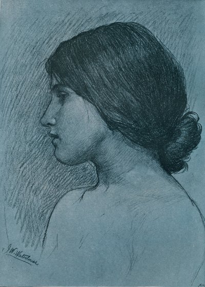 دراسة الرأس ، c1899 بواسطة جون وليام ووترهاوس