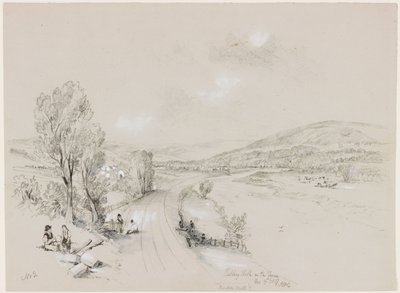 ريدلي هول ، باردون ميل ، 1837 (قبل الميلاد وقلم رصاص على ورق) بواسطة جون ويلسون كارمايكل