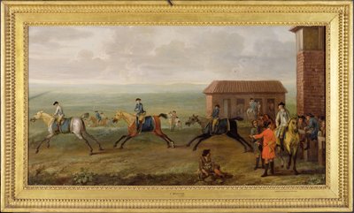 اللورد بورتمور يراقب السباقات في التمرين في نيوماركت هيث ، c.1735 بواسطة جون ووتون