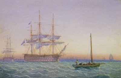 جلالة الفرقاطات في المرساة بواسطة John and William Joy