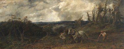 الحرث في الطقس العاصف ، 1853 بواسطة جون واستوديو جيلبرت