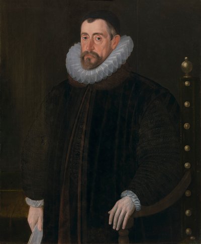 السير فرانسيس والسينغهام (حوالي 1532–1590) بواسطة John de Critz