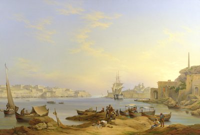 جراند هاربور ، فاليتا ، مالطا ، 1850 بواسطة جون أو جيوفاني شرانز