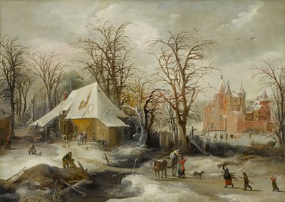 منظر طبيعي شتوي ، حوالي 1625-1630 (زيت على قماش) بواسطة Joos أو Josse de The Younger Momper