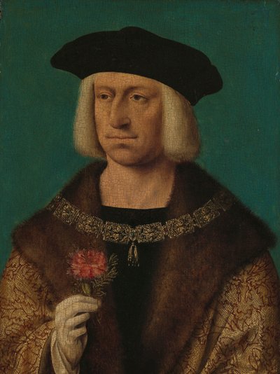 صورة ماكسيميليان الأول (1459-1519) ماكسيميليان الأول (1459-1519) ، إمبراطور الإمبراطورية الرومانية المقدسة بواسطة جوس فان كليف (ورشة عمل)