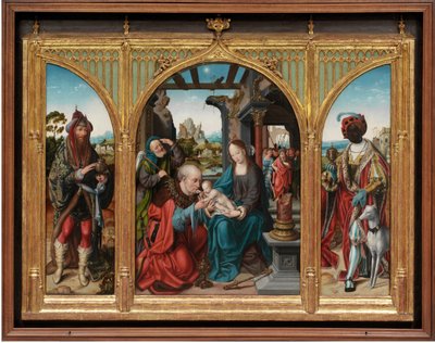 عشق المجوس ، c.1525 (زيت على ألواح بلوط) بواسطة جوس فان كليف