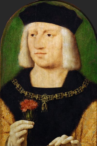 الفن الهولندي المبكر: صورة الإمبراطور ماكسيميليان الأول (1459-1519) par Cleve ، Joos van (حوالي 1485-1540) ، حوالي 1508. زيت على خشب ، 28.5 × 22.3. متحف تاريخ الفن ، فيين بواسطة جوس فان كليف