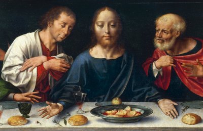 The Last Supper, Christ between John and Peter بواسطة جوس فان كليف