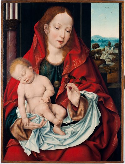 رسم العذراء والطفل لجوس فان كليف ذا يونغ (حوالي 1485-1540) 1518-1522 صن. 61x45،5 سم جينات ، Musei di Strada Nuova (سابقًا Palazzo Bianco) بواسطة جوس فان كليف