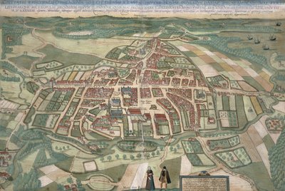 خريطة روما ، من "العالم" بقلم براون (1541-1622) وفرانز هوغنبرغ (1535-90) 1597 بواسطة Joris Hoefnagel