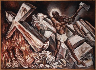 المسيح يحطم صليبه ، المسيح يحطم صليبه ، 1943. بواسطة خوسيه كليمنتي أوروزكو
