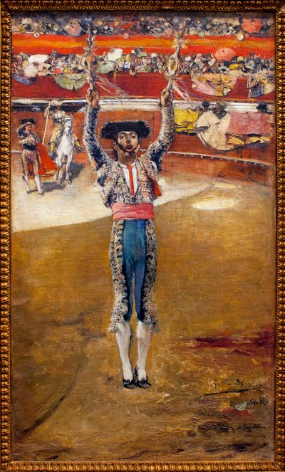 وضع اللافتات - رسم خوسيه غارسيا راموس (1852-1912) ، زيت على قماش - متحف الفنون الجميلة في إشبيلية ، إسبانيا بواسطة خوسيه جارسيا راموس