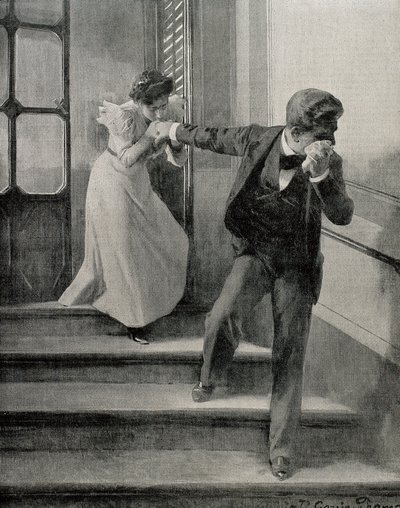 حزين وداعا. 1900 (رسم) بواسطة خوسيه جارسيا راموس