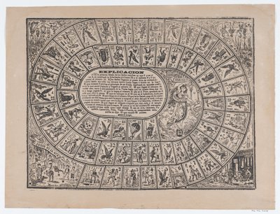 Game of the Goose ، كاليفورنيا. 1900-1910. ، كاليفورنيا. 1900-1910. بواسطة خوسيه غوادالوبي بوسادا