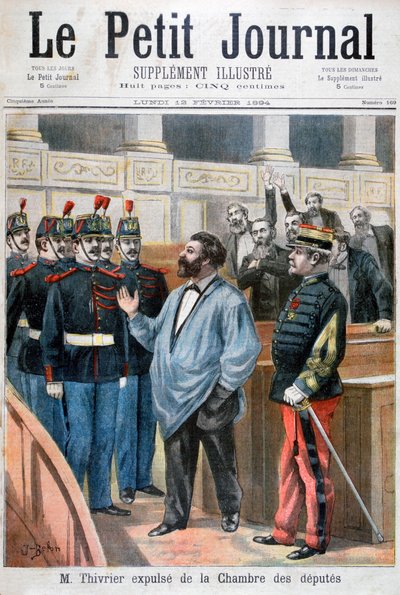 طرد كريستوف ثيفرير من مجلس النواب ، باريس ، 1894 بواسطة خوسيه بيلون