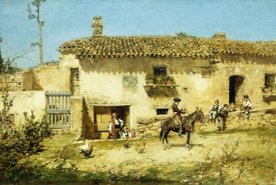 مزرعة اسبانية بواسطة Jose Benlliure y Gil