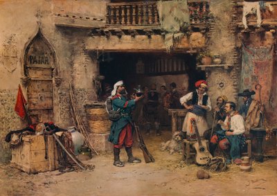 في غرفة الحرس ، c1904 ، 1938 بواسطة Jose Benlliure y Gil