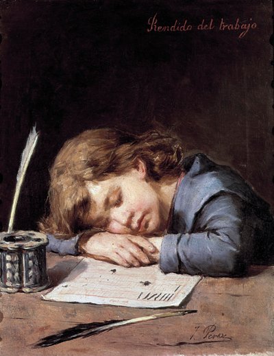 هزمه العمل ، ج. 1876-1900 (زيت على قماش) بواسطة خوسيه بيريز سيغيمبوسكوم
