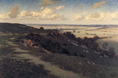 "Bury Hill and Village with a View of the North Downs" ، 1879-1919 بواسطة خوسيه فايس