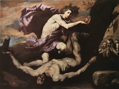 أبولو ومارسياس ، 1637. بواسطة خوسيه دي ريبيرا