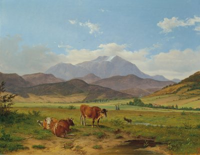 المناظر الطبيعية مع جبل الثلج بواسطة جوزيف فيد