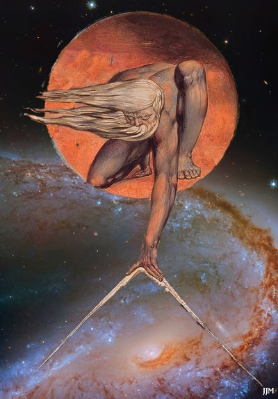 إعادة إنشاء JJM: Blake-W_The Ancient of Days+JWST بواسطة جوزيف جوهان مايكل