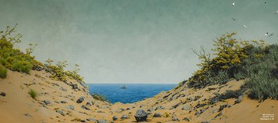 JJM يعيد إنشاء Friedrich-C-D: عرض من خلال بنك مجوف (بانوراما) بواسطة Josef Johann Michel