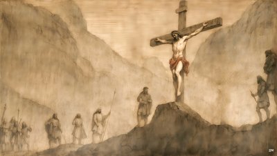 Jesus_Crucifixion_03 بواسطة جوزيف جوهان مايكل