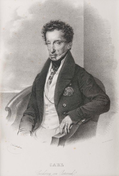 الأرشيدوق تشارلز النمسا 1771-1847 ، دوق تيشين. بواسطة جوزيف كرييهوبر
