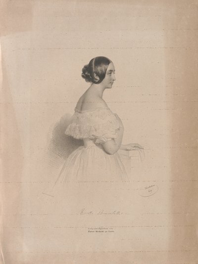 صورة لمغنية الأوبرا ماريتا برامبيلا 1807-1875 ، 1839. بواسطة جوزيف كرييهوبر