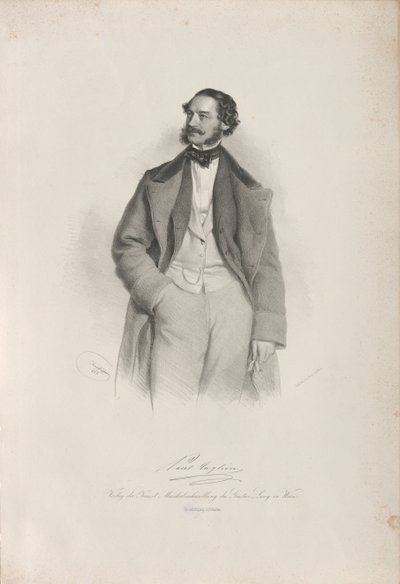صورة للراقص ومصمم الرقص وأستاذ الباليه بول تاغليوني 1808-1884 ، 1856. بواسطة جوزيف كرييهوبر