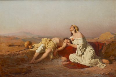 هاجر وإسماعيل في الصحراء بواسطة جوزيف ستراكا