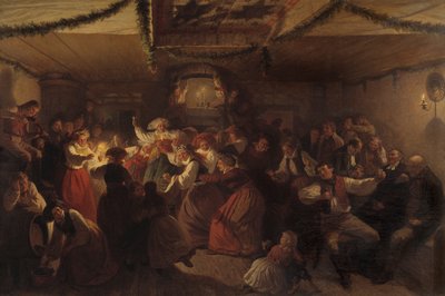 حفل زفاف من Vingåker ، 1857 بواسطة Josef Wilhelm Wallander