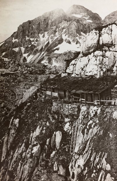 ألبوم "Meine weltkriegs - Erinnerungen South-West Front (Carinthia، Italien، South Tyrol) (حربي العالمية - ذكريات عن الجبهة الجنوبية الغربية في كارينثيا ، إيطاليا ، ترينتينو ألتو أديجي) 31/03/1915 - 12/11 / 1918 - جوزيف Zohles Wien ": معسكر الجبل العسكري ( بواسطة جوزيف زوهليس