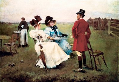 "" يوم في الحملة "لوحة رسمها جوزيب كوزاكس آي كوزاكس (1851-1908). برشلونة. دير مونتسيرات. متحف مونتسيرات. بواسطة Josep Cusachs y Cusachs