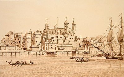 منظر جنوبي لبرج لندن ، نقش بواسطة JC Stadler (من 1780 إلى 1812) بواسطة جوزيف (بعد) فارينجتون