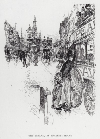 The Strand ، بواسطة Somerset House (litho) بواسطة جوزيف (بعد) بينيل