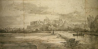 قلعة وندسور (قلم وحبر مغسول على ورق) بواسطة جوزيف (Attr. To) Farington