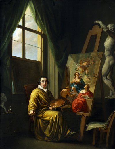 صورة شخصية في الاستوديو الخاص به ، 1808-1810. بواسطة جوزيف هابيل