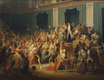 دراسة لـ Boissy d'Anglas (1756-1826) تحية لرئيس النائب جان فيرود (1759-95) 1 بريريال، السنة 3 (20 مايو 1795) 1830 (زيت على قماش) بواسطة جوزيف أوغست تيلير