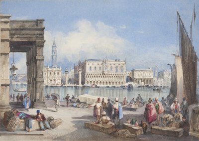 "البندقية" ، تم لصقه في صفحة عنوان مجلة توماس مودي في جولة عبر سويسرا وإيطاليا ، 1822 بواسطة جوزيف آكس سليب