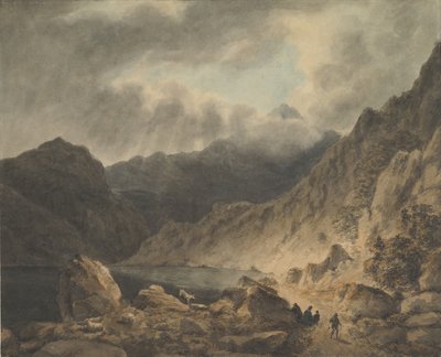 عاصفة فوق بحيرة ، 1800-1811. بواسطة جوزيف باربر.