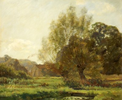 Bibury ، Fishponds (زيت على قماش) بواسطة جوزيف بارنارد ديفيس