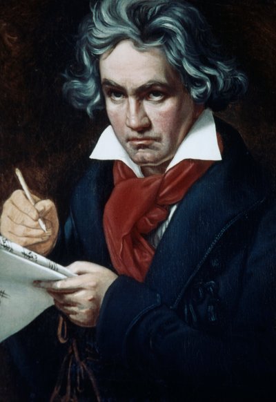 لودفيج فان بيتهوفن (1770-1827) ، ملحن وعازف بيانو ألماني ، صورة لجوزيف كارل ستيلر بواسطة جوزيف كارل ستيلر