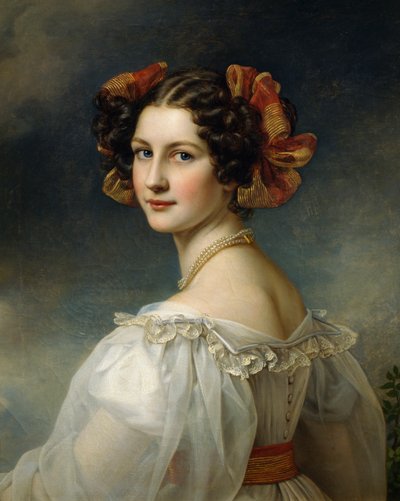 Portrait of Auguste Strobl بواسطة جوزيف كارل ستيلر