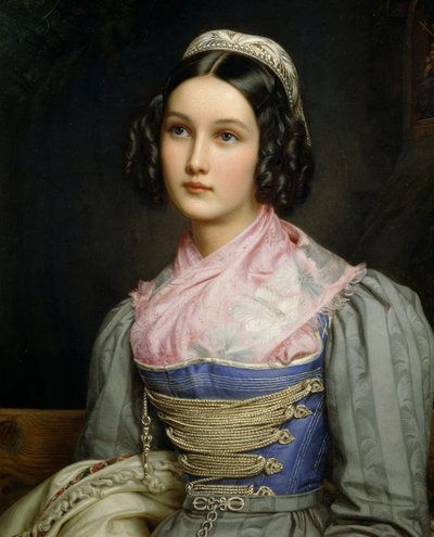 Portrait of Helene Sedelmayer بواسطة جوزيف كارل ستيلر