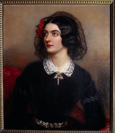 Portrait of Lola Montes ou Montez (oil on canvas) بواسطة جوزيف كارل ستيلر